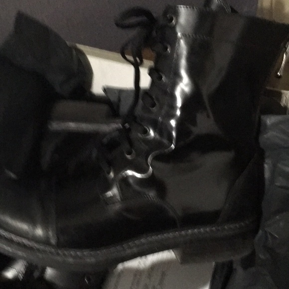 Black Leather Ankle Boots- Purchased from Yoox - Picture 2 of 6